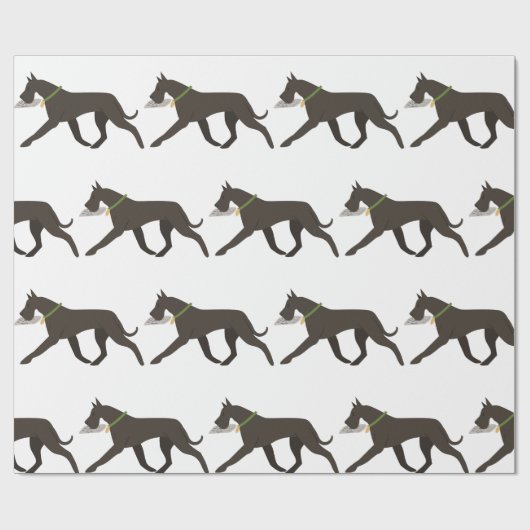 Geweldige Dane Cadeaupapier (Vlak)