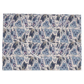 Geweldige Dane-Cartoon hoofden naadloos patroon Groot Cadeauzakje (Achterkant)