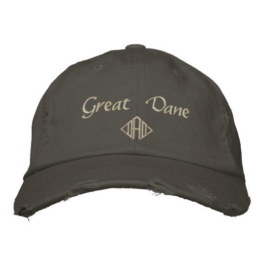 Geweldige Dane DAD-cadeautjes Geborduurde Pet (Voorkant)