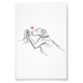 Geweldige Dane Dog Foto Afdruk (Voorkant)