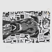 Geweldige Dane Dog Golf Towel Golfhanddoek (Horizontaal)