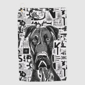 Geweldige Dane Dog Golf Towel Golfhanddoek (Voorkant)