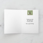 Geweldige Dane Dog Humor for Birthday Fun Kaart (Binnen)