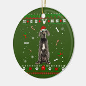 Geweldige Dane Dog Keramisch Ornament (Links)