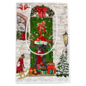 Geweldige Dane Dog-kerst Medium Cadeauzakje (Voorkant)