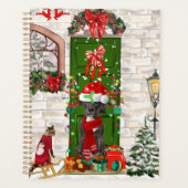 Geweldige Dane Dog-kerst Planner (Voorkant)