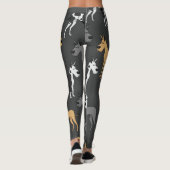 Geweldige Dane Dog Leggings gedrukt. (Achterkant)