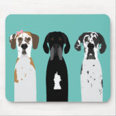 Geweldige Dane Dog Muismat (Voorkant)