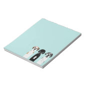 Geweldige Dane Dog Notitieblok (Linkerzijde)