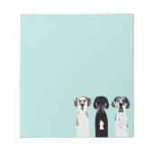 Geweldige Dane Dog Notitieblok (Voorkant)