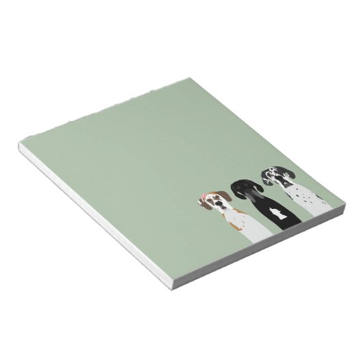 Geweldige Dane Dog Notitieblok (Schuin)