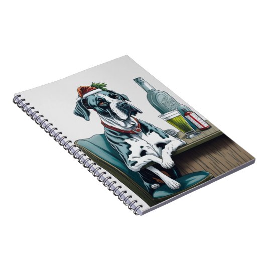 Geweldige Dane Dog Notitieboek (Rechterzijde)