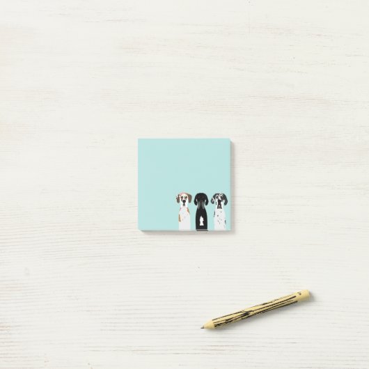 Geweldige Dane Dog Post-it® Notes (Op bureau)