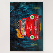 Geweldige Dane Dog-rijdende auto's met een ongeken Legpuzzel (Verticaal)