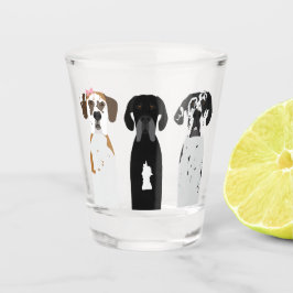 Geweldige Dane Dog Shot Glas