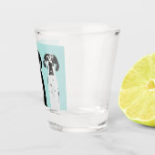 Geweldige Dane Dog Shot Glas (Rechts)