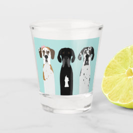Geweldige Dane Dog Shot Glas