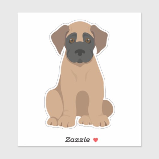 Geweldige Dane Dog Sticker (Vel)