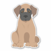 Geweldige Dane Dog Sticker (Voorkant)
