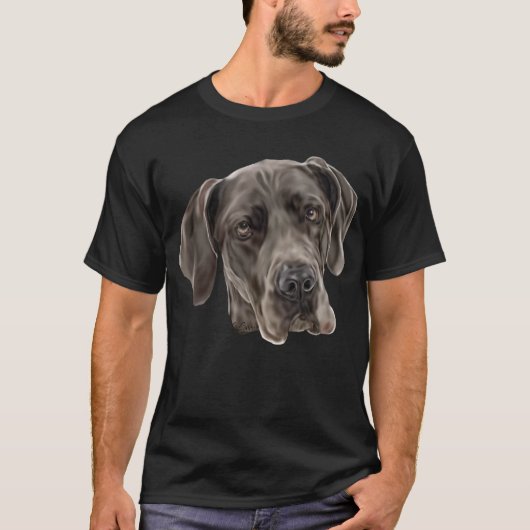 Geweldige Dane Dog T-shirt (Voorkant)