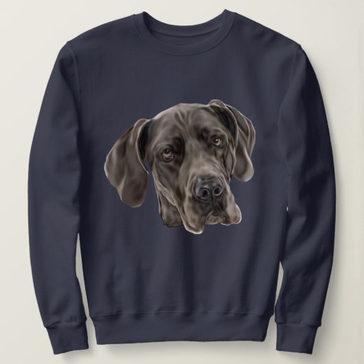 Geweldige Dane Dog Trui (Design voorkant)