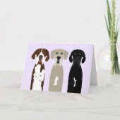 Geweldige Dane Dogs Kaart (Voorkant)