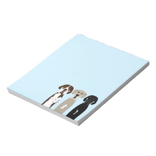 Geweldige Dane Dogs Notitieblok (Linkerzijde)