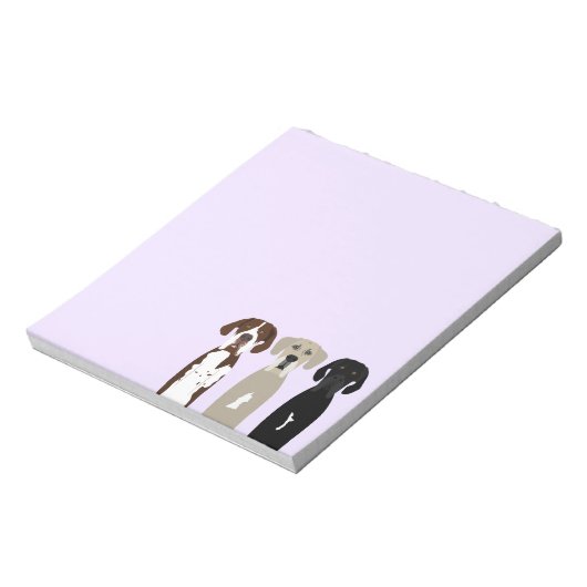 Geweldige Dane Dogs Notitieblok (Linkerzijde)