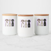 Geweldige Dane Dogs Voedselcontainer Etiket (Flessen)