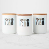 Geweldige Dane Dogs Voedselcontainer Etiket (Flessen)