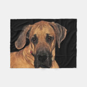 Geweldige Dane Fleece Blanket Deken (Voorkant (Horizontaal))