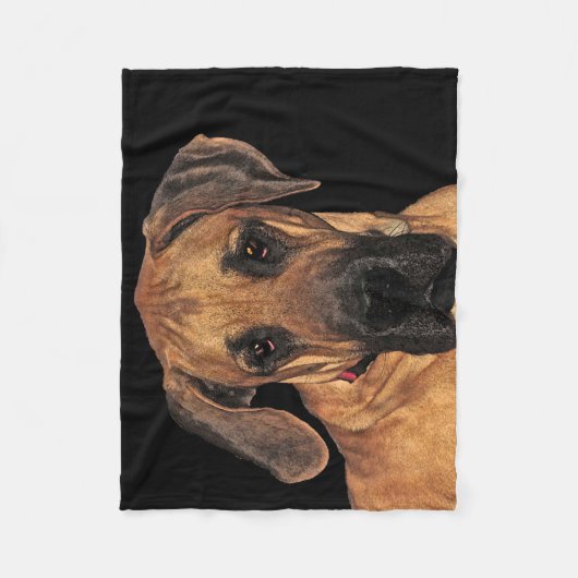 Geweldige Dane Fleece Blanket Deken (Voorkant)