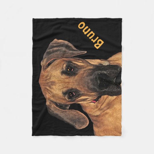 Geweldige Dane Fleece Blanket Deken (Voorkant)