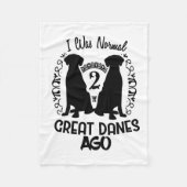 Geweldige Dane Fleece Deken (Voorkant)