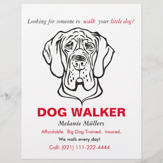 Geweldige Dane Flyer (Voorkant)