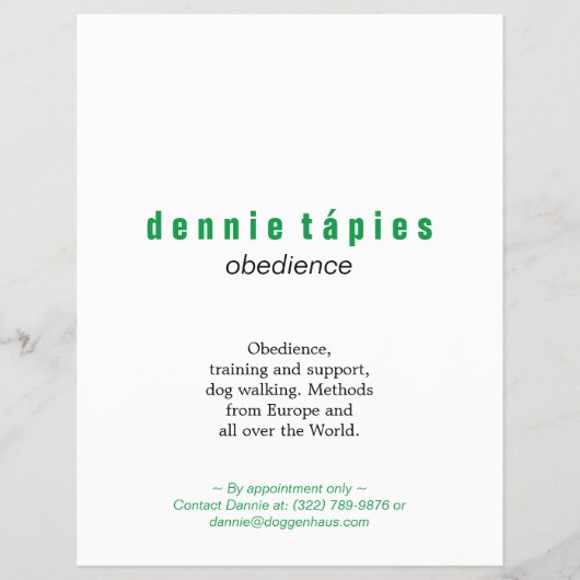 Geweldige Dane Flyer (Achterkant)