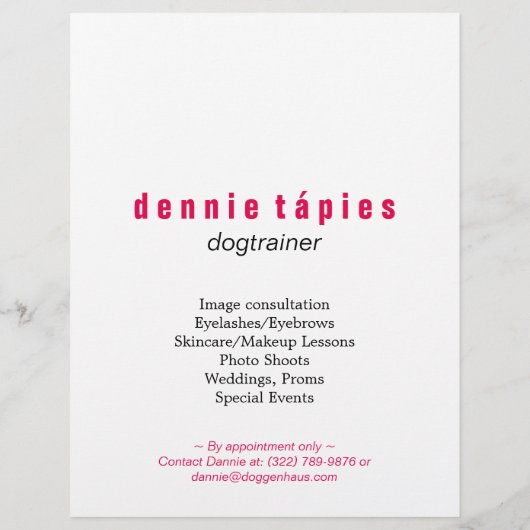 Geweldige Dane Flyer (Achterkant)