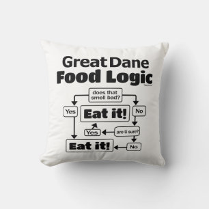 Geweldige Dane Food Logic Kussen