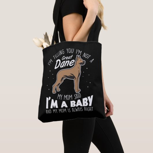 Geweldige Dane Gift voor een hond moeder Tote Bag (Dichtbij)