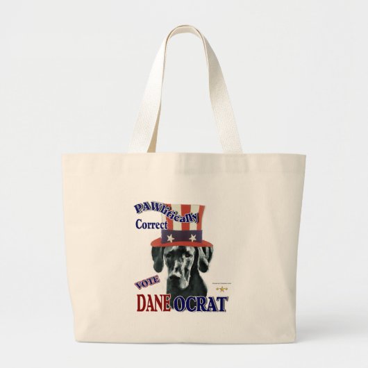 Geweldige Dane Gifts Grote Tote Bag (Voorkant)