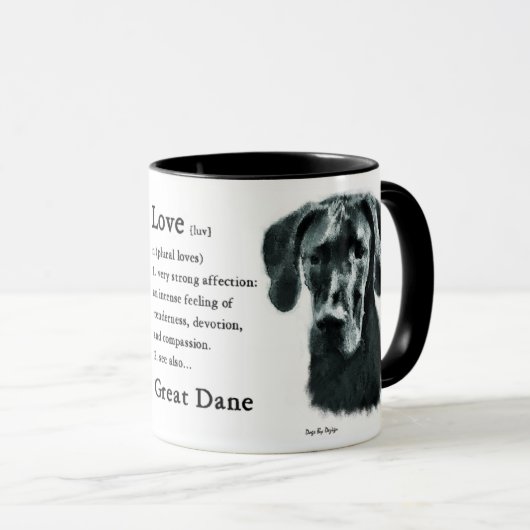 Geweldige Dane Gifts Mok (Voorkant rechts)