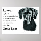 Geweldige Dane Gifts Poster (Voorkant)