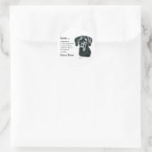 Geweldige Dane Gifts Ronde Sticker (Tas)