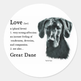 Geweldige Dane Gifts Ronde Sticker