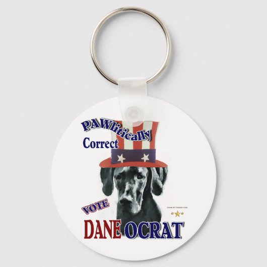 Geweldige Dane Gifts Sleutelhanger (Voorkant)