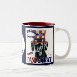 Geweldige Dane Gifts Tweekleurige Koffiemok