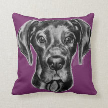 Geweldige Dane goot Pillow twee kleuren
