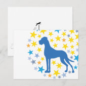 Geweldige Dane Graphics Briefkaart (Voorkant / Achterkant)