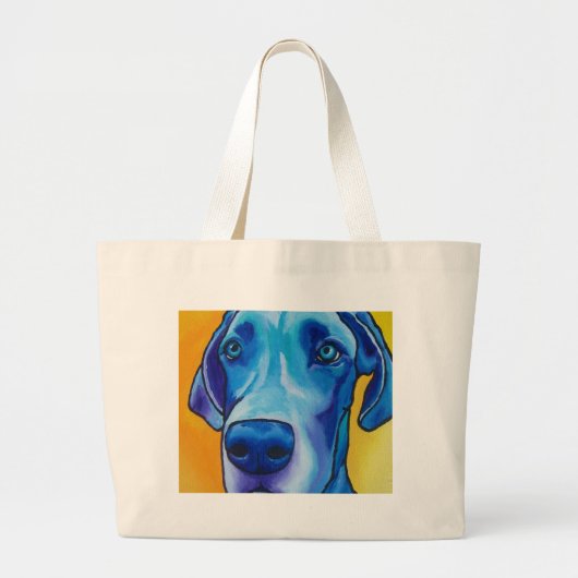 Geweldige Dane Grote Tote Bag (Voorkant)