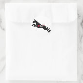 Geweldige Dane Jumper Ik hou van mijn Ronde Sticker (Tas)